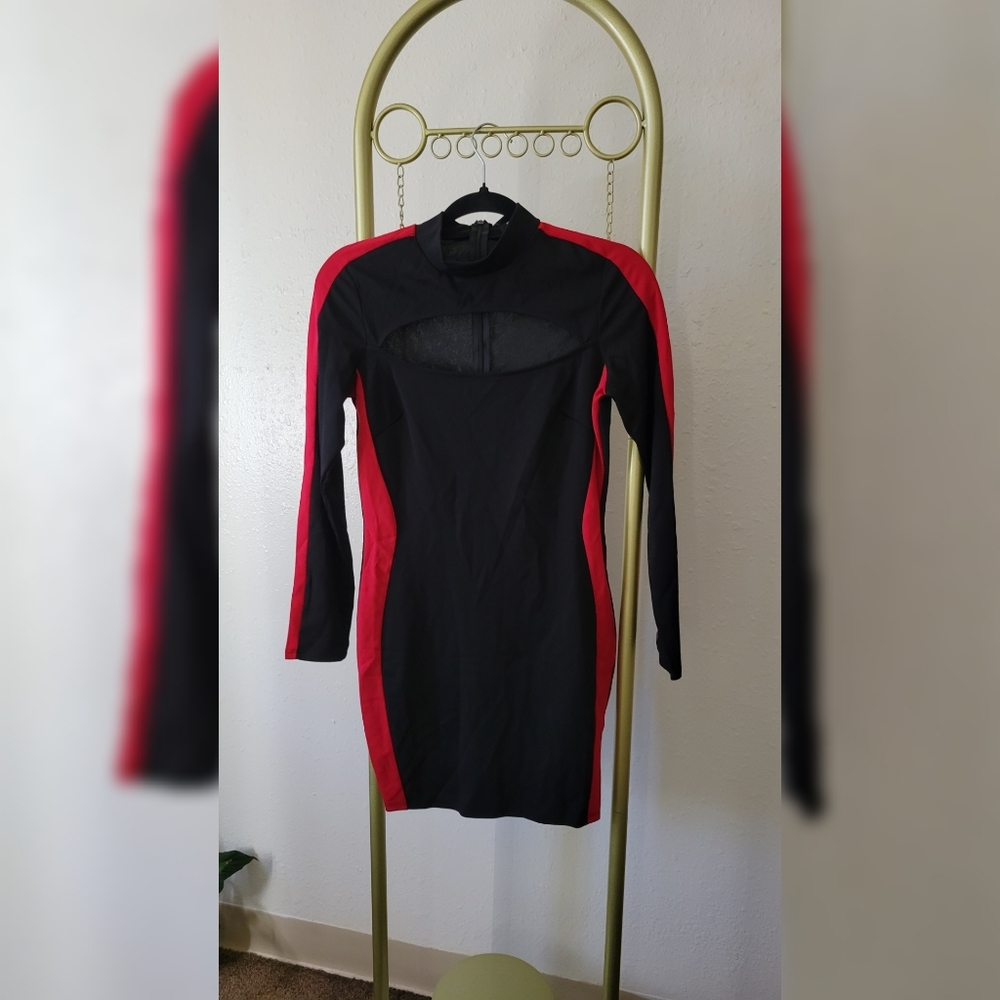Fashion Nova Color Block Dress